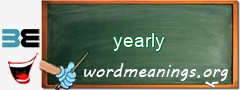 WordMeaning blackboard for yearly